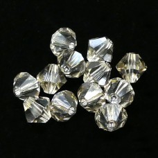 Bicone 6 - Crystal Silver Shade (12 pces)