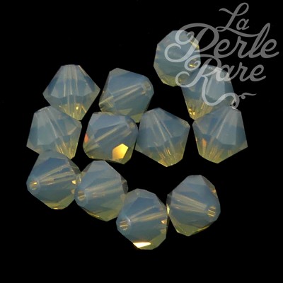 Bicone 6 - Light Grey Opal (12 pces)
