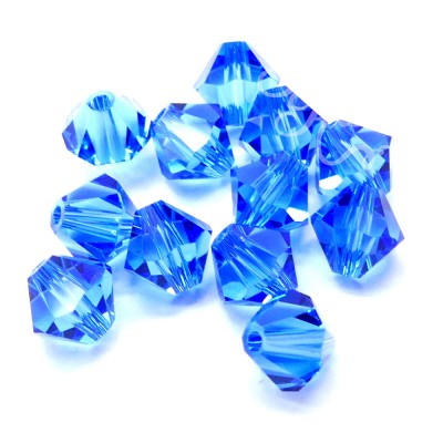 Bicone 6 - Sapphire (12 pces)