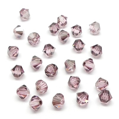 Bicone 4 - Rose Claire Satin (25 pces)