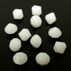 Bicone 6 - White Alabaster (12 pces)