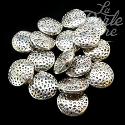 Perle Plate Ronde 17 mm (5 pces)