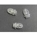 Perles en alliage de style tibétain, statue dieu hindou Ganesh éléphant, argent antique (1 Pce)