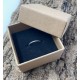 Boîte emballage cadeau pour bague, kraft brun 5 x 5 x 3 cm