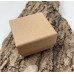 Boîte emballage cadeau pour bague, kraft brun 5 x 5 x 3 cm