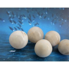 Ronde 12 - Agate naturelle beige (5 pces)