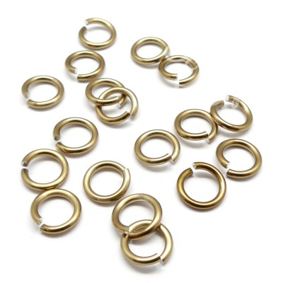 Ring 16G / 1 cm - Champagne (20 pces)