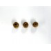 Perle de bois ovale teintée - (20 pces)