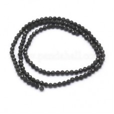 40 perles de lave ronde noire plaqué  5-8 10 mm pierre naturelle 