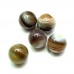 Ronde 12 - Agate naturelle botswana brun (5 pces)