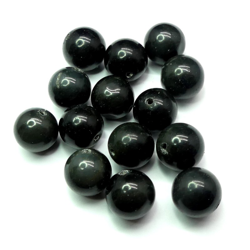 Ronde 12 - Obsidienne Noir 5 Pces - La Perle Rare