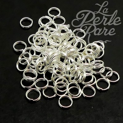 Anneau fendu en argent 5 mm (10 pces)
